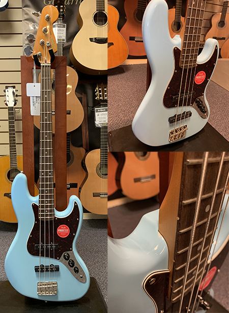 Squier classic vibe 60s jazz bass sales laurel fingerboard daphne blue