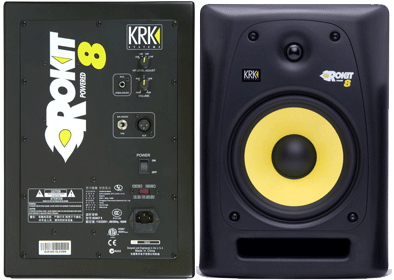 KRK KRK Rokit 8 RP8G2 powered monitor speakers x2 EXCELLENT CONDITION 