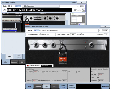 Korg EP-1 screen detail