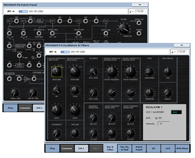 Korg Kronos 2 MS20-EX Screen Shots