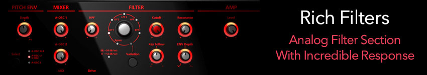 Roland JD-XA Filters