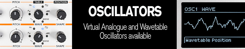 Roland GAIA 2 wavetable and virtual analogue oscillators