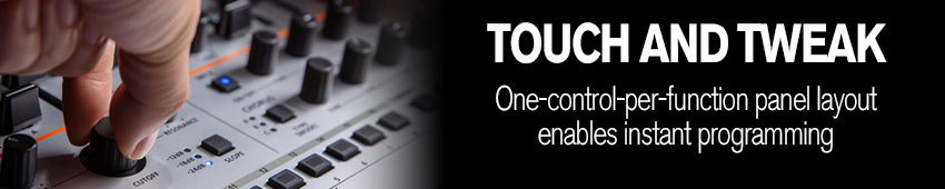 Roland GAIA 2 plethora of hands-on controllers