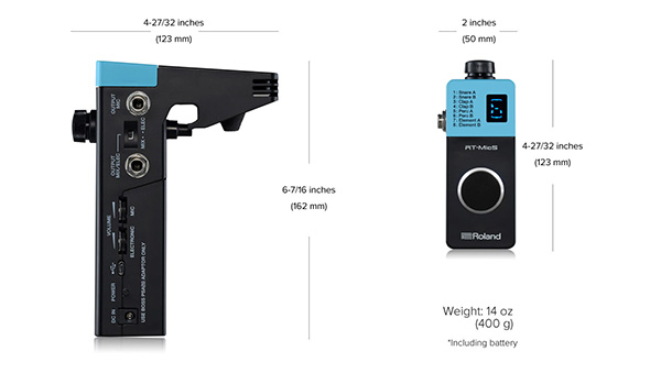 Roland RT-MicS Specs