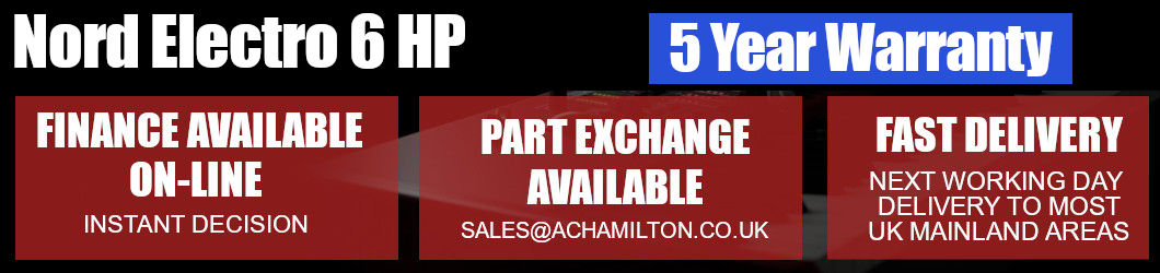 Nord Electro 6 Hp with free 5 year warranty