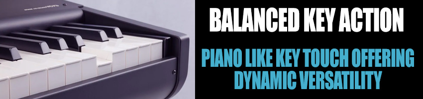 Yamaha YC-73 balanced key action for electric piano feel with superb dynamics