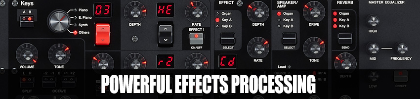 Yamaha YC-73 has powerful effects processing