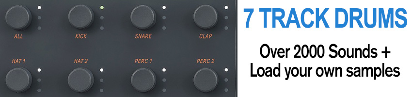 Yamaha SEQTRAK has 7 separate drum tracks