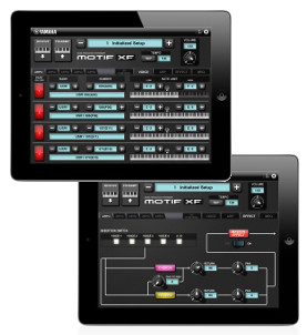 Yamaha iPad app displays